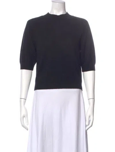 Pre-owned Favorite Daughter Cashmere Crew Neck Sweater In Black