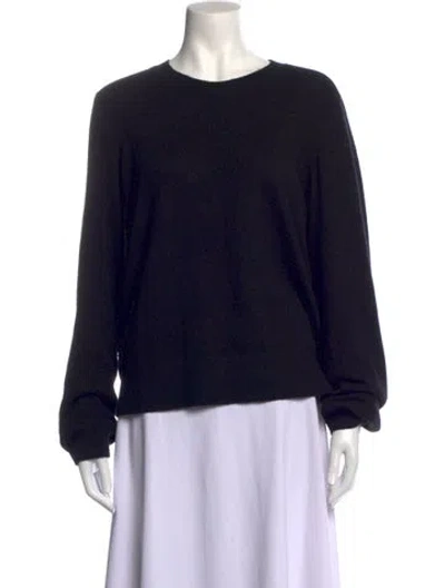 Pre-owned Favorite Daughter Cashmere Crew Neck Sweater In Black