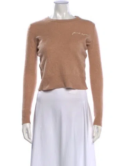 Pre-owned Favorite Daughter Cashmere Crew Neck Sweater In Pink