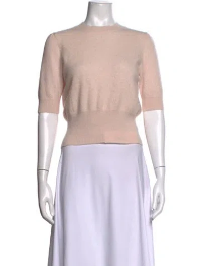 Pre-owned Favorite Daughter Cashmere Crew Neck Sweater In Pink
