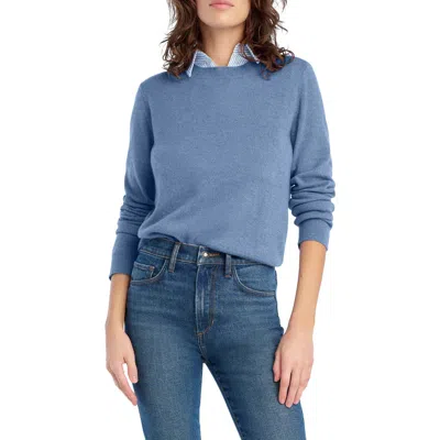 Favorite Daughter The Favorite Cashmere Crew Top In River Blue