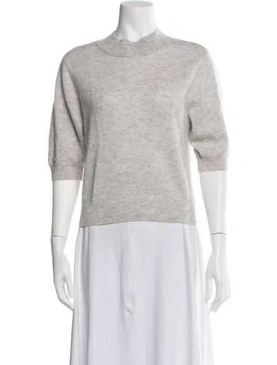 Pre-owned Favorite Daughter Cashmere Mock Neck Sweater W/ Tags In Grey