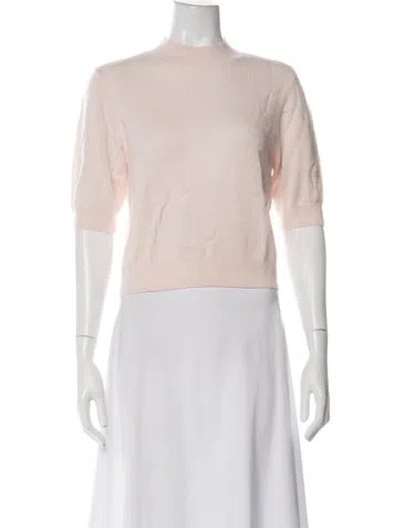 Pre-owned Favorite Daughter Cashmere Mock Neck Sweater W/ Tags In Neutrals/pink