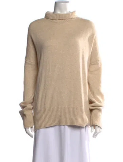 Pre-owned Favorite Daughter Cashmere Turtleneck Sweater In Neutrals