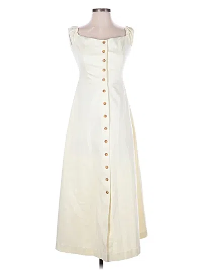 Pre-owned Favorite Daughter Casual Dress In White