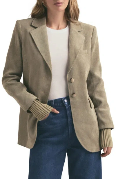 Favorite Daughter City Corduroy Blazer In Eucalyptus