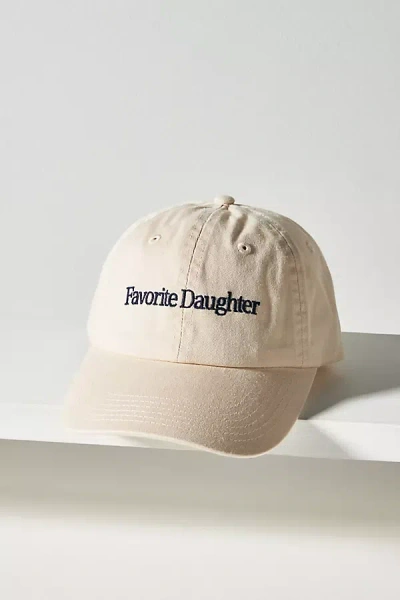 Favorite Daughter Classic Logo Baseball Cap In Beige
