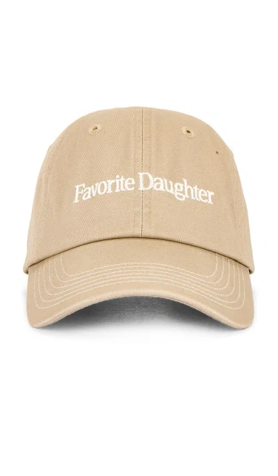 Favorite Daughter Classic Logo Baseball Hat In Green