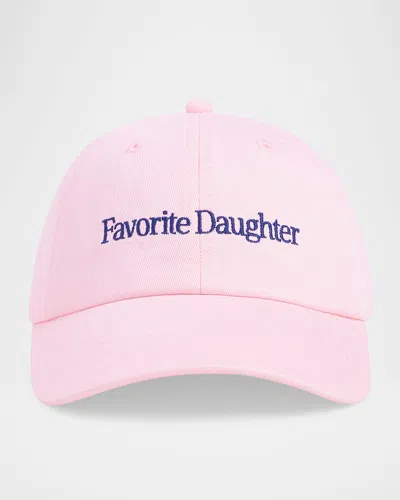 Favorite Daughter Classic Logo Baseball Hat In Pink