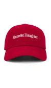 Favorite Daughter Base Cap Classic Logo In Red