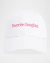 Favorite Daughter Classic Logo Baseball Hat In Whitepink