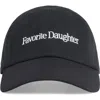 Favorite Daughter Classic Logo Cotton Twill Baseball Cap In Black