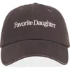 Favorite Daughter Classic Logo Cotton Twill Baseball Cap In Brown