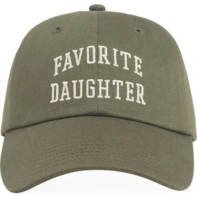 Favorite Daughter Classic Logo Cotton Twill Baseball Cap In Red