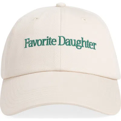 Favorite Daughter Classic Logo Cotton Twill Baseball Cap In Neutral