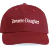 Favorite Daughter Classic Logo Cotton Twill Baseball Cap In Sangria Nights