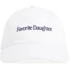 Favorite Daughter Classic Logo Cotton Twill Baseball Cap In White