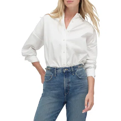 Favorite Daughter Classic Poplin Shirt In White