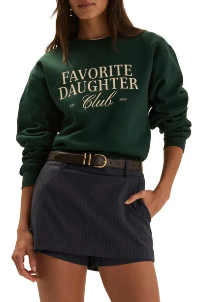Favorite Daughter Club Graphic Sweatshirt In Animal Print