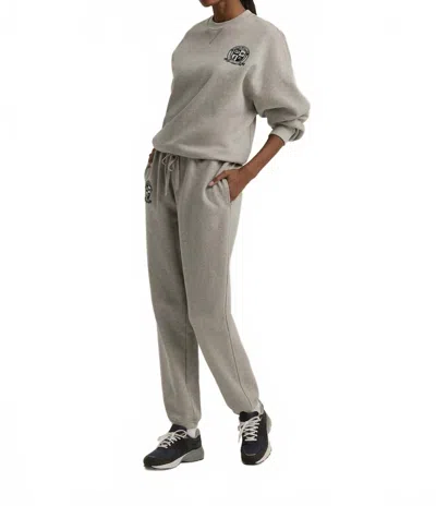 FAVORITE DAUGHTER COACHES CREW NECK SWEATSHIRT IN GREY