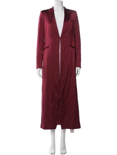 Pre-owned Favorite Daughter Coat In Burgundy