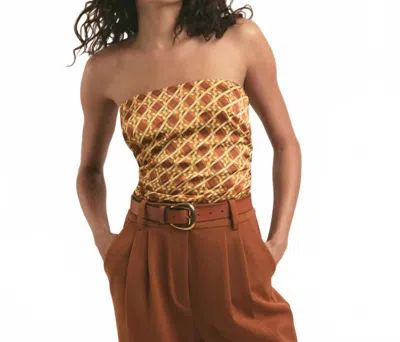 Favorite Daughter Colette Top In Saddle Weave In Multi