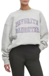 Favorite Daughter Collegiate Cotton Blend Sweatshirt In Gray