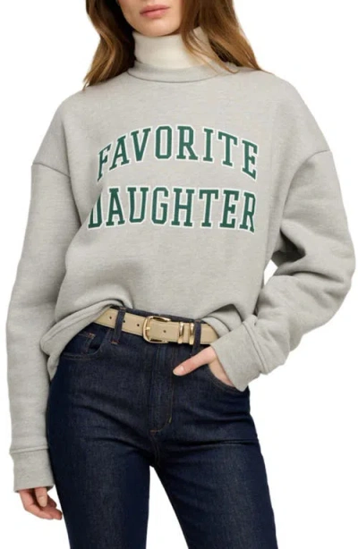 Favorite Daughter Collegiate Cotton Blend Sweatshirt In Gray