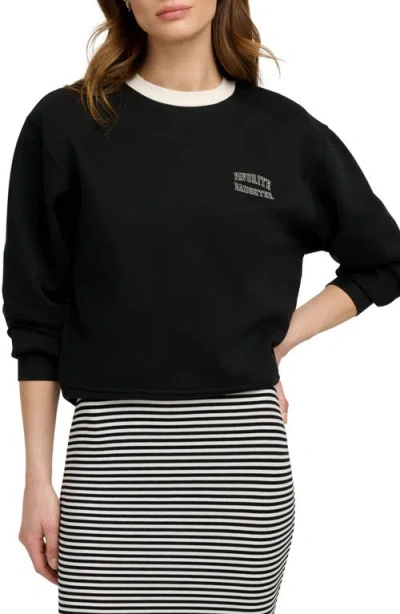Favorite Daughter Collegiate Cotton Blend Sweatshirt In Black