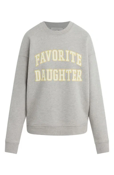 Favorite Daughter Collegiate Cotton Blend Sweatshirt In Gray