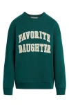 Favorite Daughter Collegiate Sweatshirt In Green