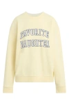 Favorite Daughter Collegiate Cotton Blend Sweatshirt In Moonbeam