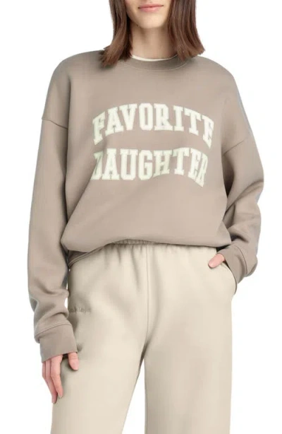 Favorite Daughter Collegiate Cotton Blend Sweatshirt In Multi
