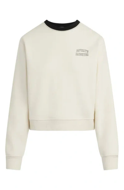 Favorite Daughter Collegiate Cotton Blend Sweatshirt In White