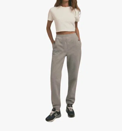 Favorite Daughter Collegiate Jogger In Heather Grey In Gray