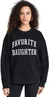 Favorite Daughter Collegiate Cotton Blend Sweatshirt In Black/white