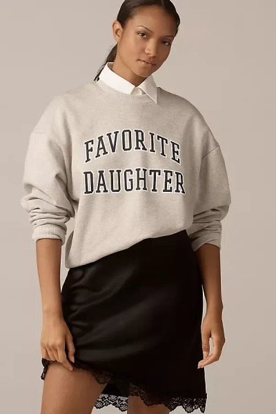 Favorite Daughter Collegiate Cotton Blend Sweatshirt In Gray