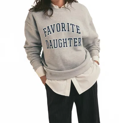 Favorite Daughter Collegiate Sweatshirt In Gray