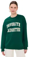 Favorite Daughter Collegiate Sweatshirt In Juniper