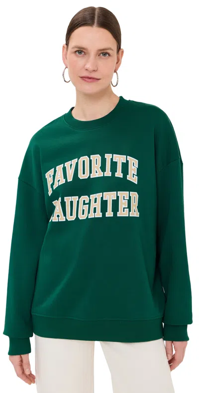 FAVORITE DAUGHTER COLLEGIATE SWEATSHIRT JUNIPER