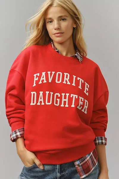 Favorite Daughter Collegiate Sweatshirt In Red