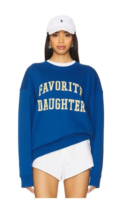 Favorite Daughter Collegiate Sweatshirt In Sapphire