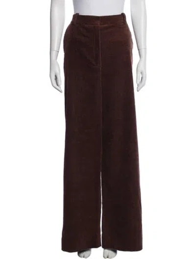 Pre-owned Favorite Daughter Corduroy Wide Leg Pants In Brown