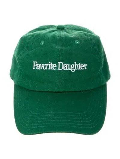 Pre-owned Favorite Daughter Cotton Dad Hat In Green