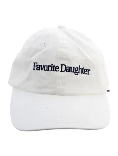 Pre-owned Favorite Daughter Cotton Embroidered Baseball Cap In Neutral