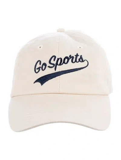 Pre-owned Favorite Daughter Cotton Embroidered Baseball Hat  W/tags In Blue/neutrals