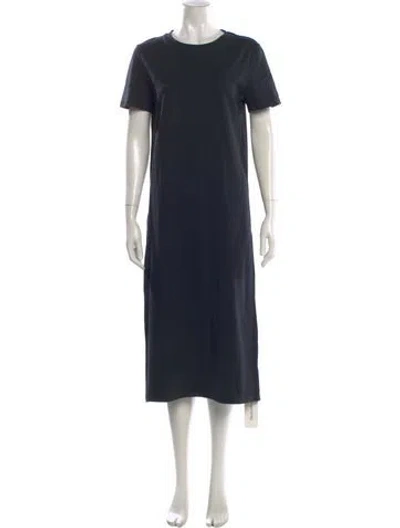 Pre-owned Favorite Daughter Crew Neck Long Dress In Blue