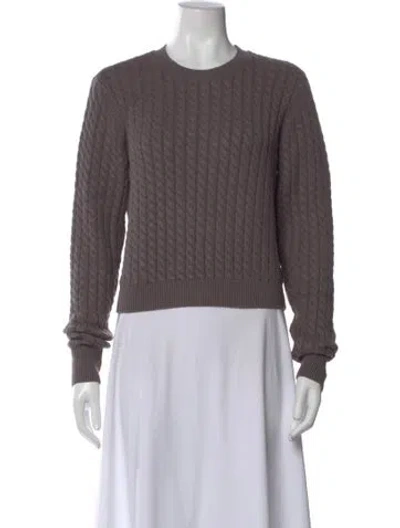 Pre-owned Favorite Daughter Crew Neck Long Sleeve Sweatshirt In Gray
