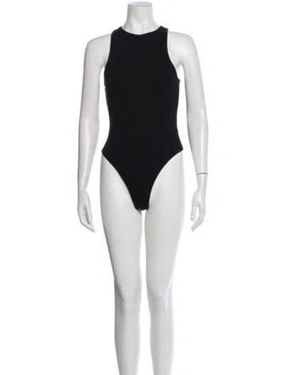 Pre-owned Favorite Daughter Crew Neck Sleeveless Bodysuit In White