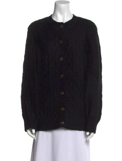 Pre-owned Favorite Daughter Crew Neck Sweater In Black